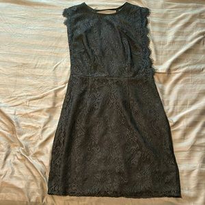 Kimchi Blue black lace open back dress size 6